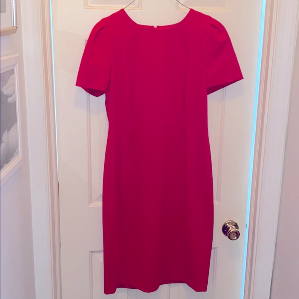 Red Calvin Klein dress